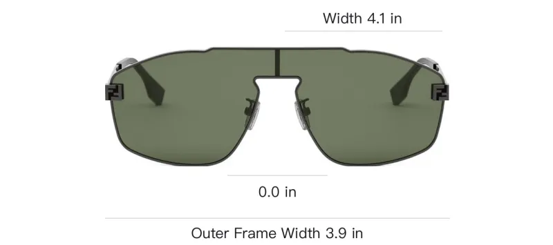 FENDI Shield Frame Sunglasses-2