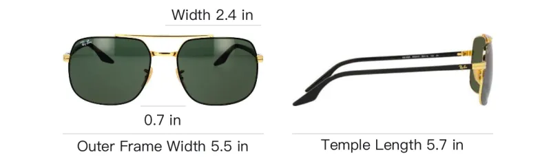 RayBan Square-Frame Sunglasses-3