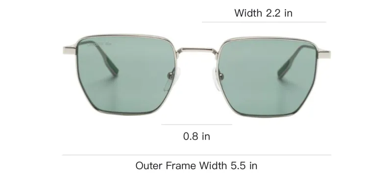 LACOSTE Logo engraved Geometric frame Sunglasses-3