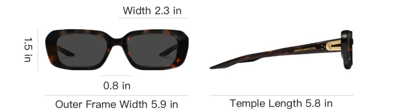 GENTLE MONSTER Geometric frame Sunglasses-3