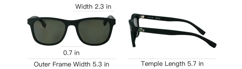 LACOSTE Logo engraved Square frame Sunglasses-4