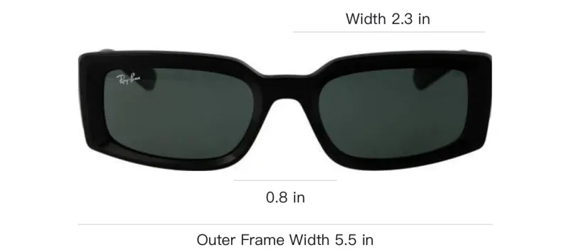 RayBan Kiliane Rectangular Frame Sunglasses-5