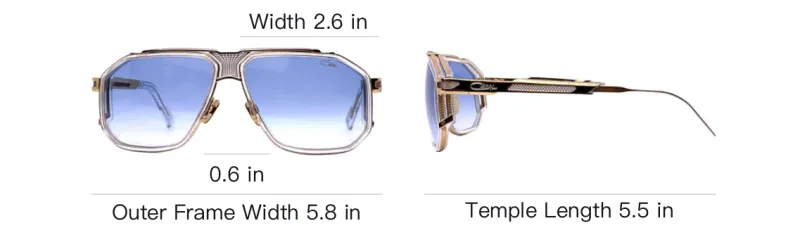 CAZAL 6833 Pilot frame Sunglasses-3