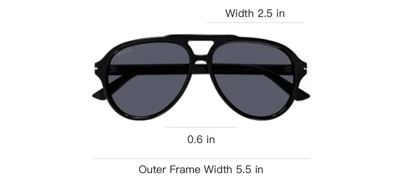 GUCCI Recycled Acetate Aviator Sunglasses Unisex-2