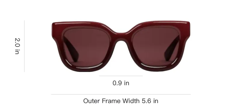 GUCCI Injection Molded Square Sunglasses Women's Red-3
