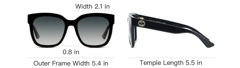 GUCCI Square frame Gradient Sunglasses-3