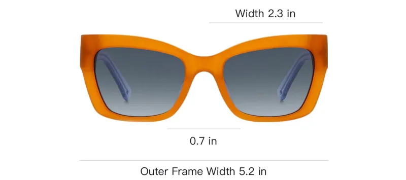 Kate Spade Acetate Irregular Shape Sunglasses Women's Brown/Blue-2