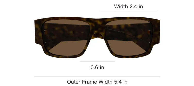 Bottega Veneta Rectangle Frame Sunglasses-2