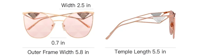 PRADA Cat-Eye Frame Sunglasses-3