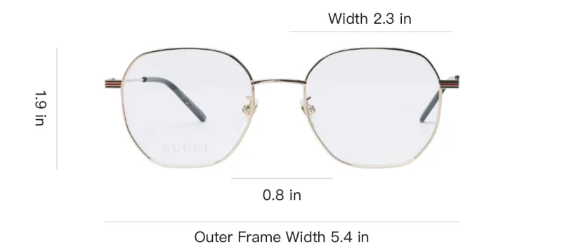 GUCCI Metal Irregular Shape Sunglasses Men's Gold-5