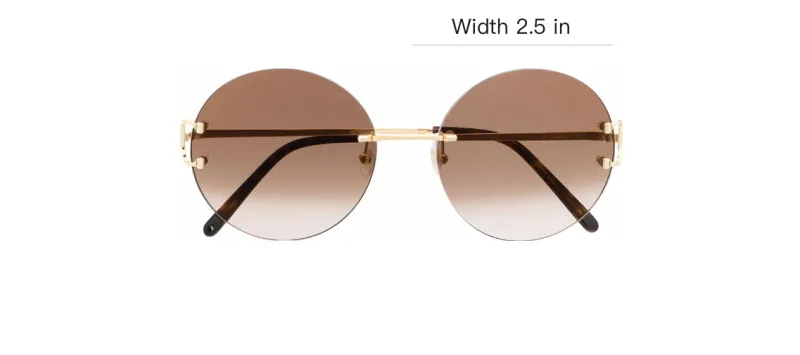 Cartier Round-frame Metal Sunglasses-2