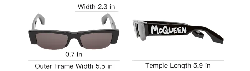 Alexander McQueen Logo print Sunglasses-3