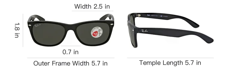 RayBan Nylon Rectangular Sunglasses Men's Black-3