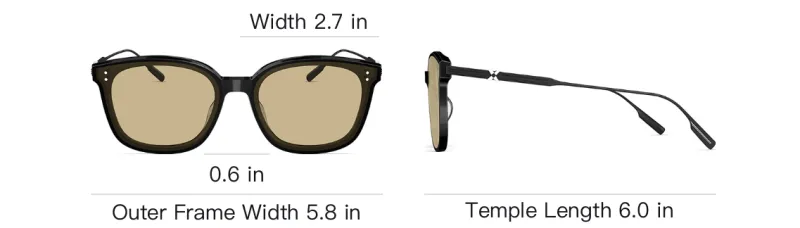 MOLSION Plate Frame Square Sunglasses Unisex-3