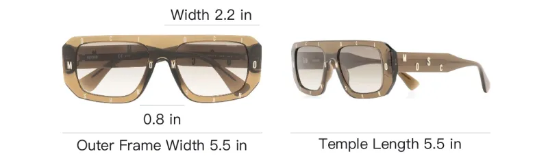MOSCHINO Oversized frame Sunglasses-2