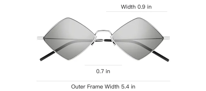 SAINT LAURENT Lisa Diamond frame Sunglasses-2
