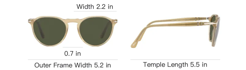 PERSOL Round Frame Sunglasses-3