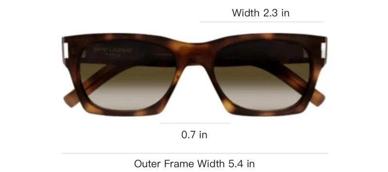 SAINT LAURENT 402 Rectangle frame Sunglasses-3