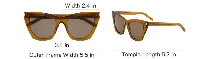 SAINT LAURENT Sl 214 Kate Cat Eye Sunglasses-3
