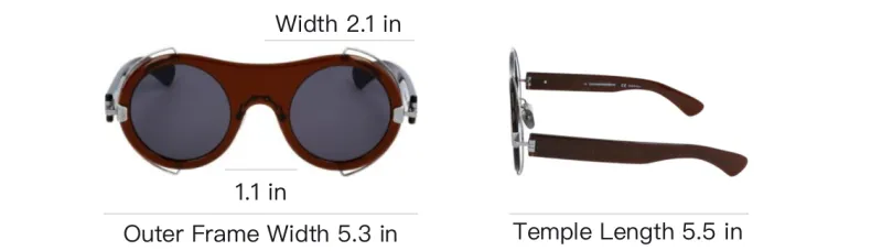 CK/Calvin Klein Round Sunglasses Men's Red-3