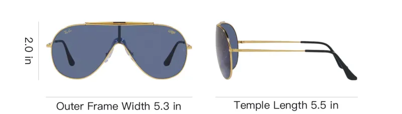 RayBan Metal Aviator Sunglasses Men's Multicolor-4