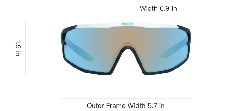 BOLLE Plastic Irregular Shape Sunglasses Unisex Black-3