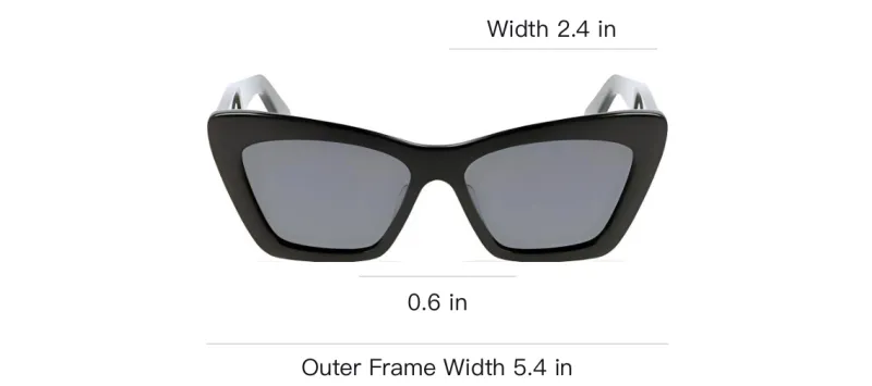 FERRAGAMO Acetate Cat Eye Sunglasses Women's Black-3