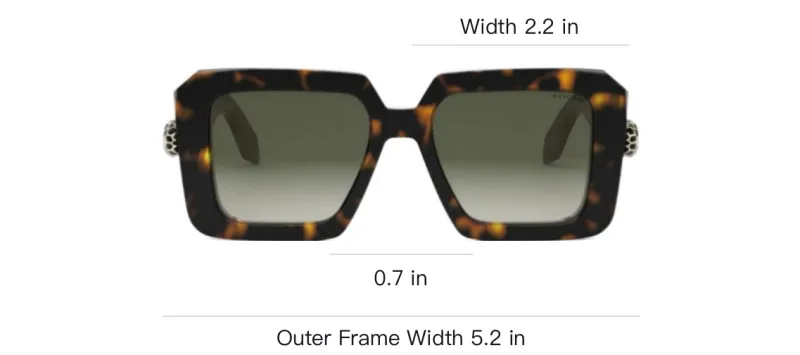 BVLGARI Serpenti Forever Rectangular Frame Sunglasses-3