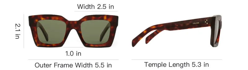 CELINE Square Frame Sunglasses-3