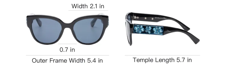DIOR Sunglasses Women's Black-4