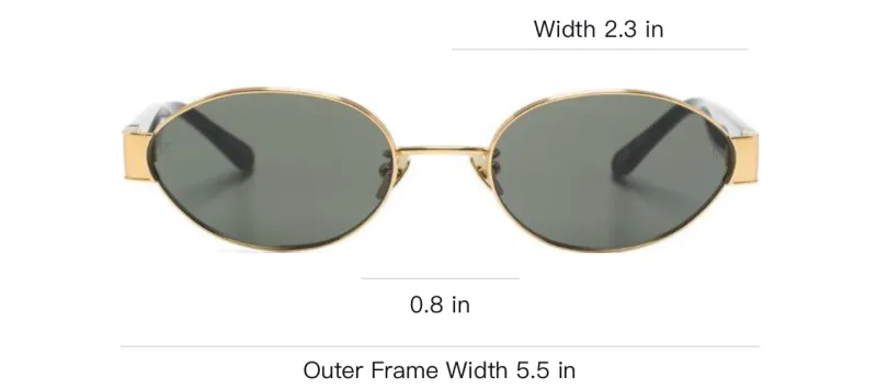 Linda Farrow Sadie Oval frame Sunglasses-3