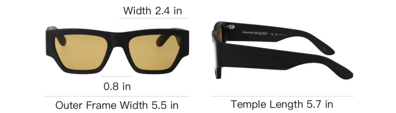 Alexander McQueen Rectangle Frame Sunglasses-4