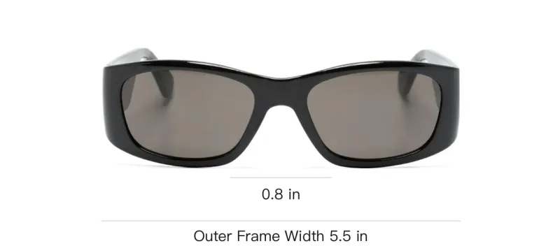 MOSCHINO Eyewear Logo lettering Rectangle frame Sunglasses-2