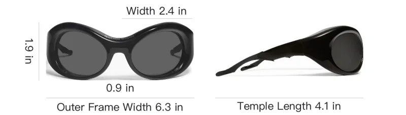 GENTLE MONSTER Butterfly Sunglasses Unisex Black-4