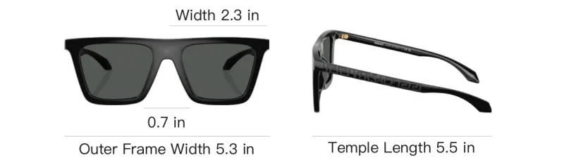 VERSACE Eyewear Greca Square frame Sunglasses-3