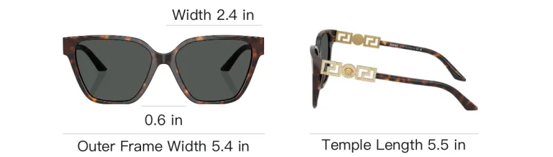 VERSACE Greca Strass Butterfly frame Sunglasses-3
