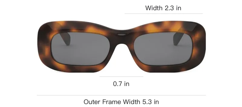 CELINE Rectangular Frame Sunglasses-2