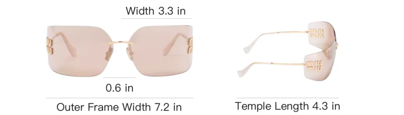 MIU MIU Logo plaque Wraparound frame Sunglasses-9