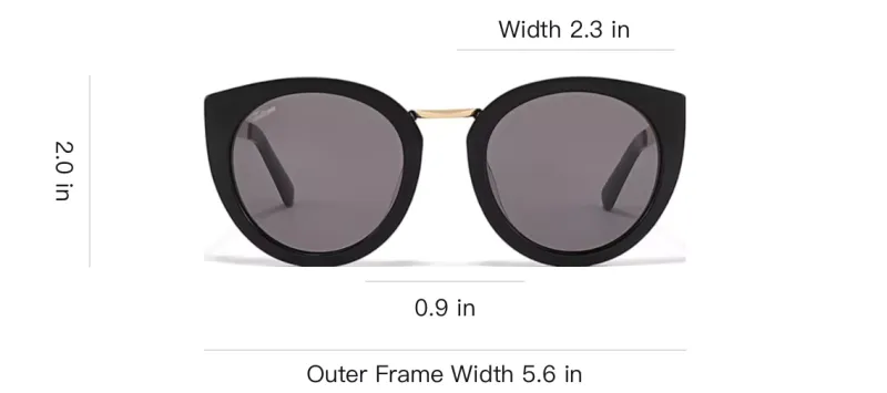 Fakeme Plate And Metal Irregular Shape Sunglasses Unisex Black-3