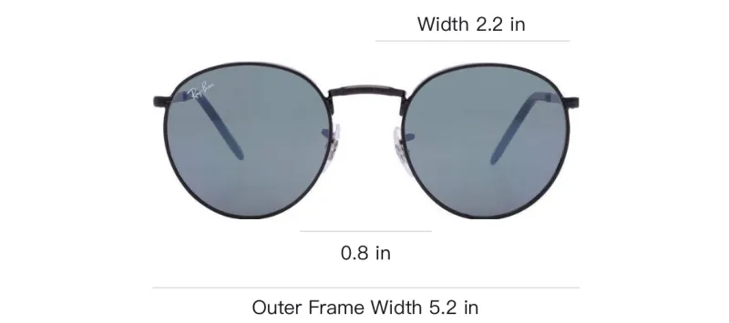 RayBan Metal Round Sunglasses Men's Black-3
