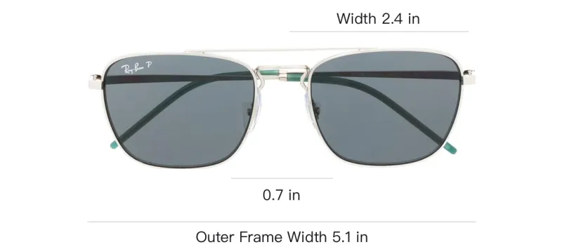 RayBan Square Frame Sunglasses-1