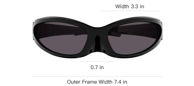 Balenciaga Cat Oval Frame Sunglasses-2