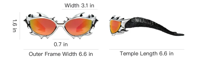 GENTLE MONSTER TR/Memory Plastic Irregular Shape Sunglasses Unisex Silver-3