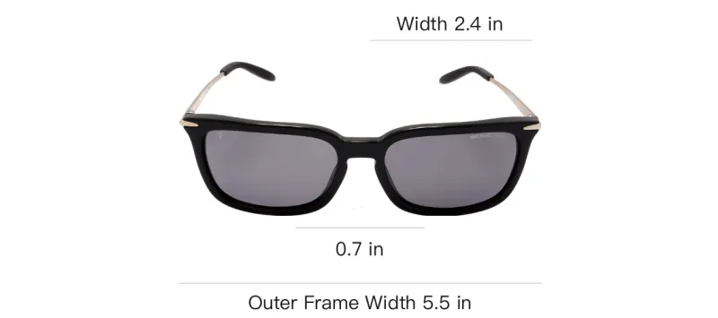 MICHAEL KORS Plastic Rectangular Sunglasses Men's Black-3