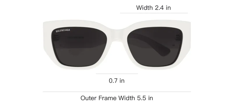 Balenciaga Rectangle Frame Sunglasses-2