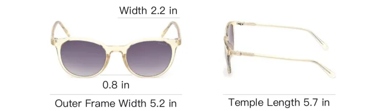 GUESS Subject To Official Website Round Sunglasses Men's Bright Yellow-3