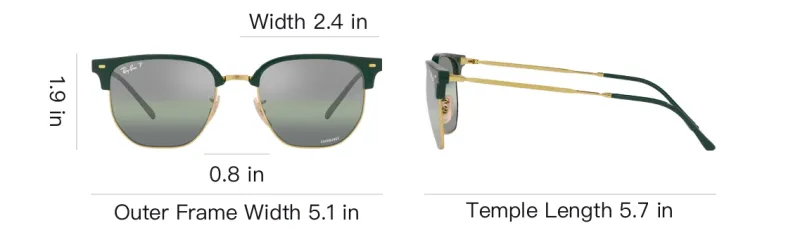 RayBan New Clubmaster Square Frame Sunglasses-3