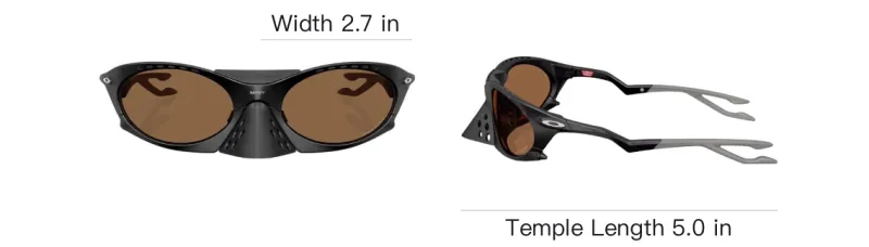 Oakley Injection Molded Irregular Shape Sunglasses Unisex Black-3