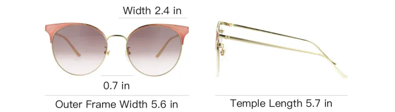 GUCCI Sunglasses Women's Gold-3