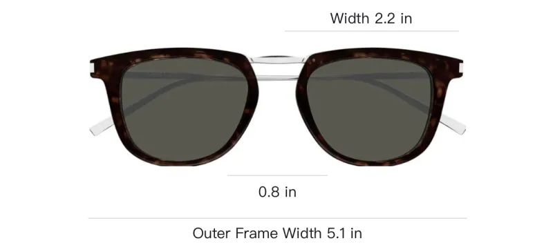 SAINT LAURENT Square Frame Sunglasses-2